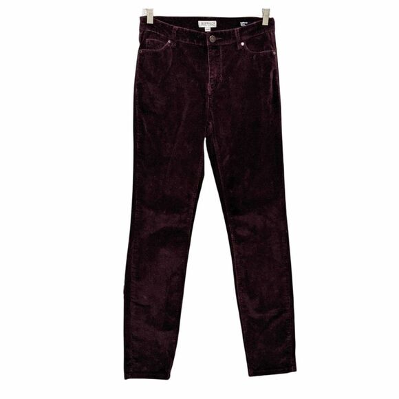 Copy - Buffalo burgundy corduroy mid rise pants velvet pants 10 x 32 A3 - Picture 1 of 11